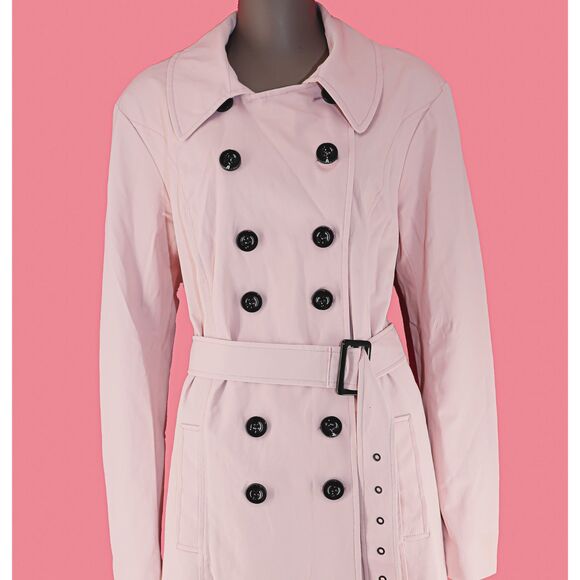 Vintage Oversized Trench Coat Size XL Double Breasted Trench Coat - Picture 2 of 4